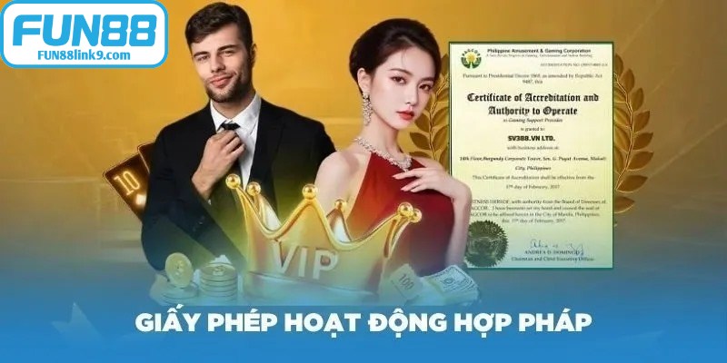 Giấy phép hoạt động của FUN88 là một trong những yếu tố quan trọng